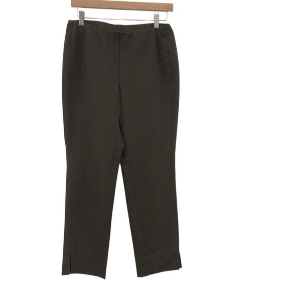 J Jill Pull On Pants Ponte Slim Leg Espresso Dark Brown Size Small - Picture 1 of 4